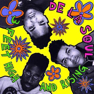 Album cover of De la Soul's debut 3 Feet High and Rising